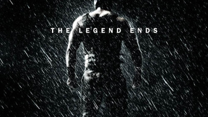 The second official poster for the film "The Dark Knight Rises" features the villain Bane and a torn Batman mask.