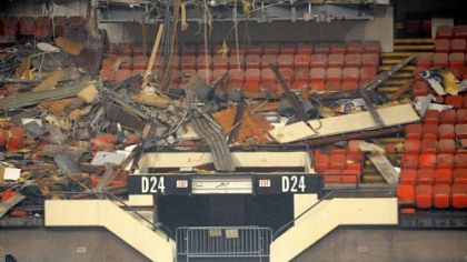 The demolition of the Civic Arena continues.