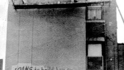 Maurice "Red" O'Donnell, the sign painter at right, earned a living as a commercial sign painter in Pittsburgh for decades and supported a family of eight children on his income.