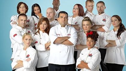 Buddy Valastro, center, is host and judge of TLC's "Next Great Baker," whose contestants include Lincoln Park resident Megan Hart, in the back row to the right of Mr. Valastro.