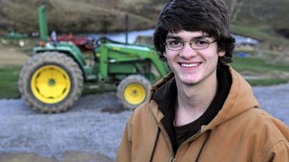 One of the responsibilities for Joseph Dillner, 14, of Dillner Family Farm in West Deer, is driving a small tractor to transport hay. As a member of a family that works a farm, he would be exempt from the proposed rules, but any young people hired to help would be affected.