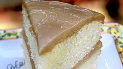 White velvet cake made by Marlene Parrish.