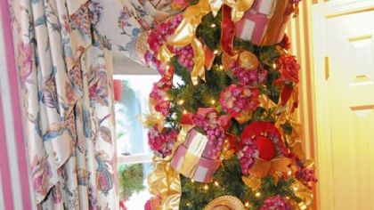 Celine Wilson's hat-themed Christmas tree.