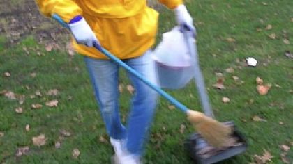 Lynn Glorieux on one of her litter pickup days in East Allegheny Deutschtown.