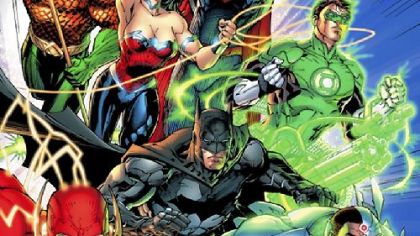 DC Comics will release "Justice League #1," with cover art by Jim Lee, after midnight Wednesday.