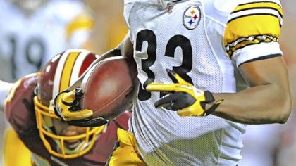 Running back Isaac Redman scored the only touchdown for the Steelers in their preseason opener Friday night against the Washington Redskins.
