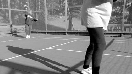 Paddle tennis is played outdoors in winter, the colder the better.