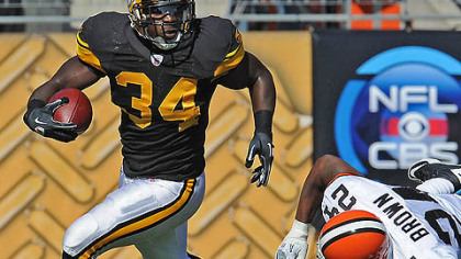 Steelers running back Rashard Mendenhall.
