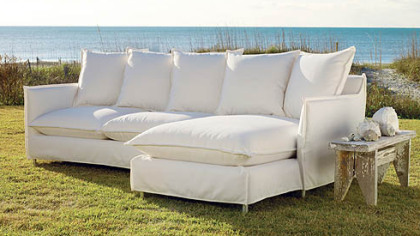 Plush sectional for Lee Industries US102 Series.