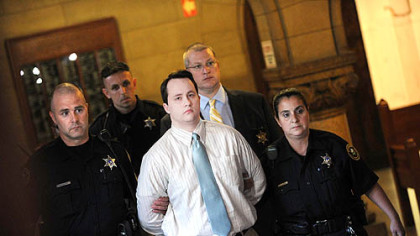 Richard Poplawski is sentenced to death at Allegheny County Courthouse.