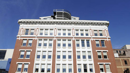 At the top of the CAPA building are two penthouse apartments. One of them is on the market.