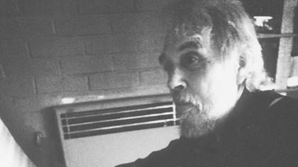 Composer Harry Partch playing his Chromelodeon in 1972.