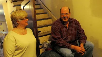 Dawn and Jeff Owen are renovating a three-bedroom house in Pitcairn.