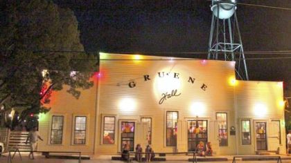Gruene Hall, the oldest continuously running dance hall in Texas, on a Saturday night.