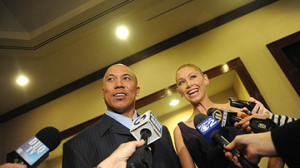 Hines Ward and his "Dancing with the Stars" are interviewd at the 37th annual Art Rooney Awards at the Westin Convention Center Hotel, Downtown, on Thursday, April 7.