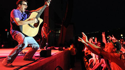 The Stage AE crowd goes wild for Weezer frontman Rivers Cuomo.