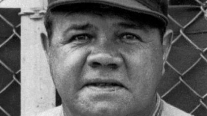 Babe Ruth as a Boston Brave (March 10, 1935).