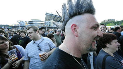 Old school: Matt Gourley of Duquesne at Social Distortion concert at Stage AE.