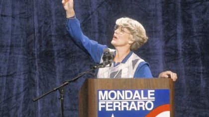Geraldine Ferraro, seen here in 1984, was the first woman to run for U.S. vice president on a major party ticket has died.