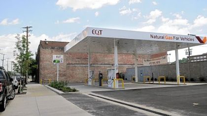 The natural-gas station for vehicles at 2926 Smallman St. in the Strip District.