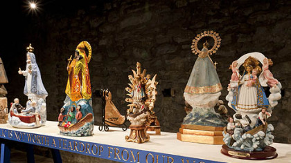 Meira Marrero & Jose Toirac's "Ave Maria", a 2010 installation of sculptures representing Cuba's patron Virgin of Charity of El 
Cobre.