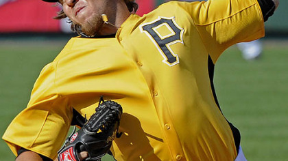 The Pirates' Daniel Moskos delivers a pitch against the Phillies at McKechnie Field in Bradenton, Fla. Friday.