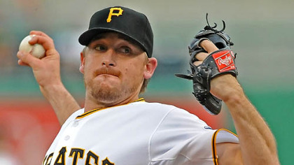 Kevin Correia, the Pirates' starter today, has a 3.84 ERA.