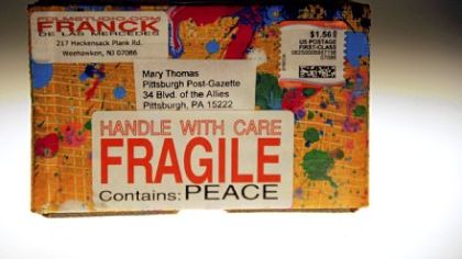 Franck de las Mercedes' 'Peace' boxes.