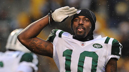 Jets wid receiver Santonio Holmes: "We're trying to get to the Super Bowl. I don't care about the Steelers right now."