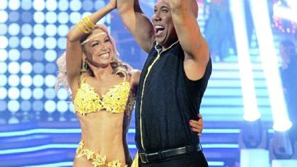 Kym Johnson and Hines Ward celebrate their victory on "Dancing With the Stars."