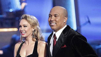 Kym Johnson and Hines Ward appear Monday night on ABC's "Dancing With the Stars."