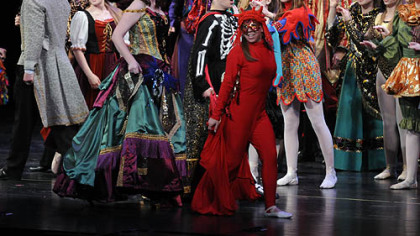 "Masquerade" from "The Phantom of the Opera" is performed by Woodland Hills High School, which won best musical for budget level III at the Gene Kelly Awards.
