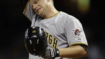 Pirates first baseman Lyle Overbay.