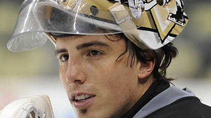 The Penguins' Marc-Andre has a 2.77 goals-against average and .890 save percentage in these playoffs.