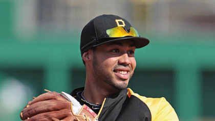 Pirates third baseman Pedro Alvarez warms up prior to Thursday's game at PNC Park.