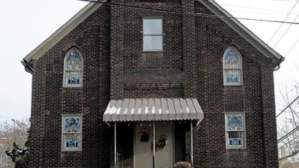 Artist Dan Riccobon converted this former Lutheran church on Linden Ave. in East Pittsburgh into his home and studio.