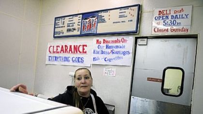 Marcia Vitai has worked the deli counter at Schwartz Market since 1998.