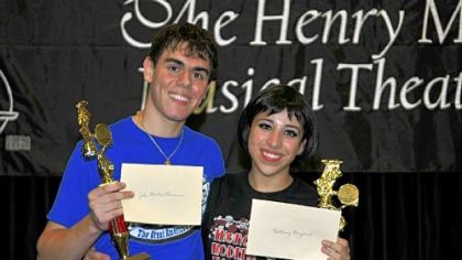 John Michael Taormina of Quigley Catholic High School and Bethany Menjivar of Ambridge Area High School are headed to the National High School Musical Theater Awards in New York.