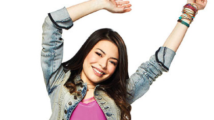 Miranda Cosgrove in iCarly on Nickelodeon.