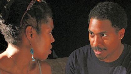 Tyla Abercrumbie as Tonya and Ben Cain as King Hedley II in Pittsburgh Playwrights' production at the August Wilson Center, Downtown.