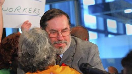 USW President Leo Gerard in Pittsburgh earlier this year. He writes for The Huffington Post but is not paid.