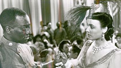 Bill Robinson and Lena Horne in the 1943 movie "Stormy Weather."