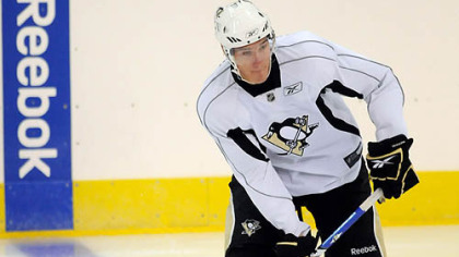 Penguins forward Keven Veilleux.