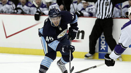 Penguins forward Joe Vitale has one assist in three games this season.