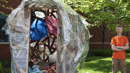 "Glut Hut" by Roger Laib is part of the exhibition "Too Shallow for Diving: the 21st Century Is Treading Water"