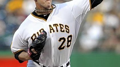 Paul Maholm pitched seven shutout innings against the Mets at PNC Park.
