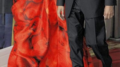 Michelle Obama in Alexander McQueen.