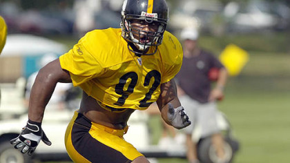 Steelers linebacker James Harrison.