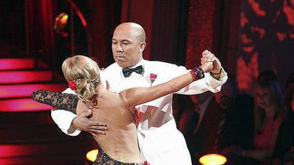 Kym Johnson and Hines Ward during their performance.