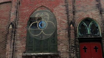The German United Evangelical Protestant Church on Rhine Street in Spring Hill sits under roof that collapsed,   leaving it vulnerable to demolition. Te church was built in 1901.